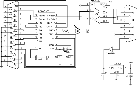 schematics of dmx30 interface