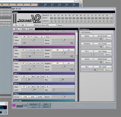 V2 syntheszer screenshot