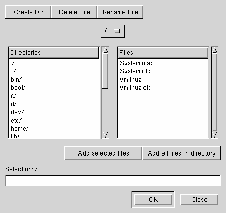 GTK 1.2 fileselector original